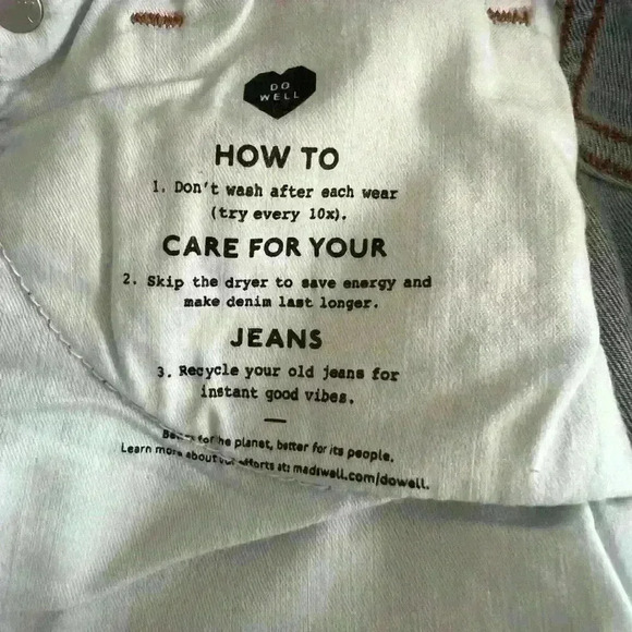 Madewell 10" high rise skinny crop jeans. Sz W31. NWT. - Picture 8 of 12